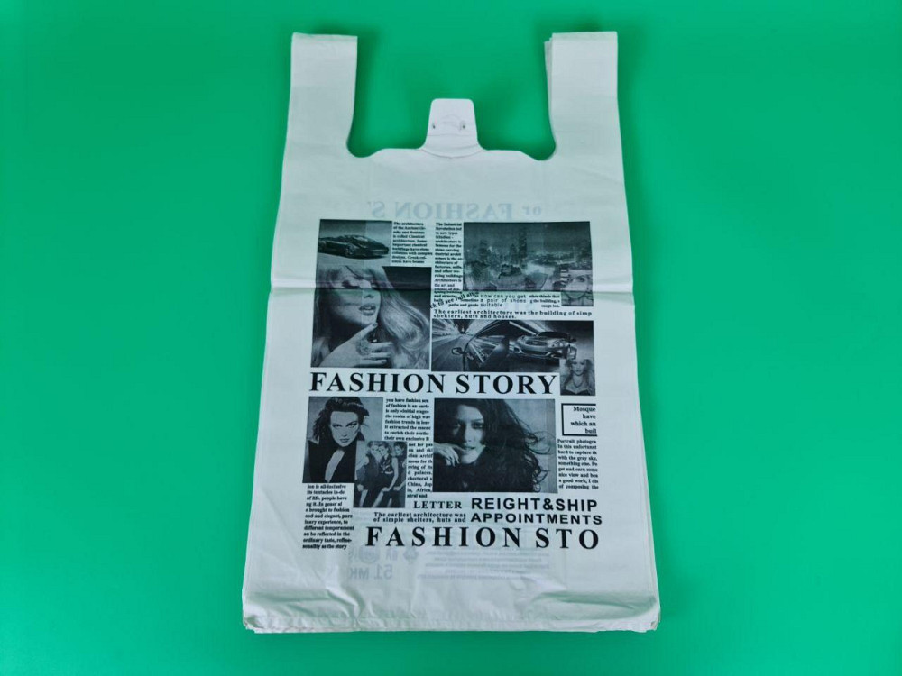 Пакет майка поліетиленова 34*58 Газета (50мік) Комсерв (100 шт.) Харків - фото 1