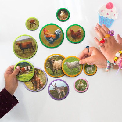 Обучающий набор DoDo Магнитный набор Монтессори Семья животных: ферма (200271) Винница - изображение 6