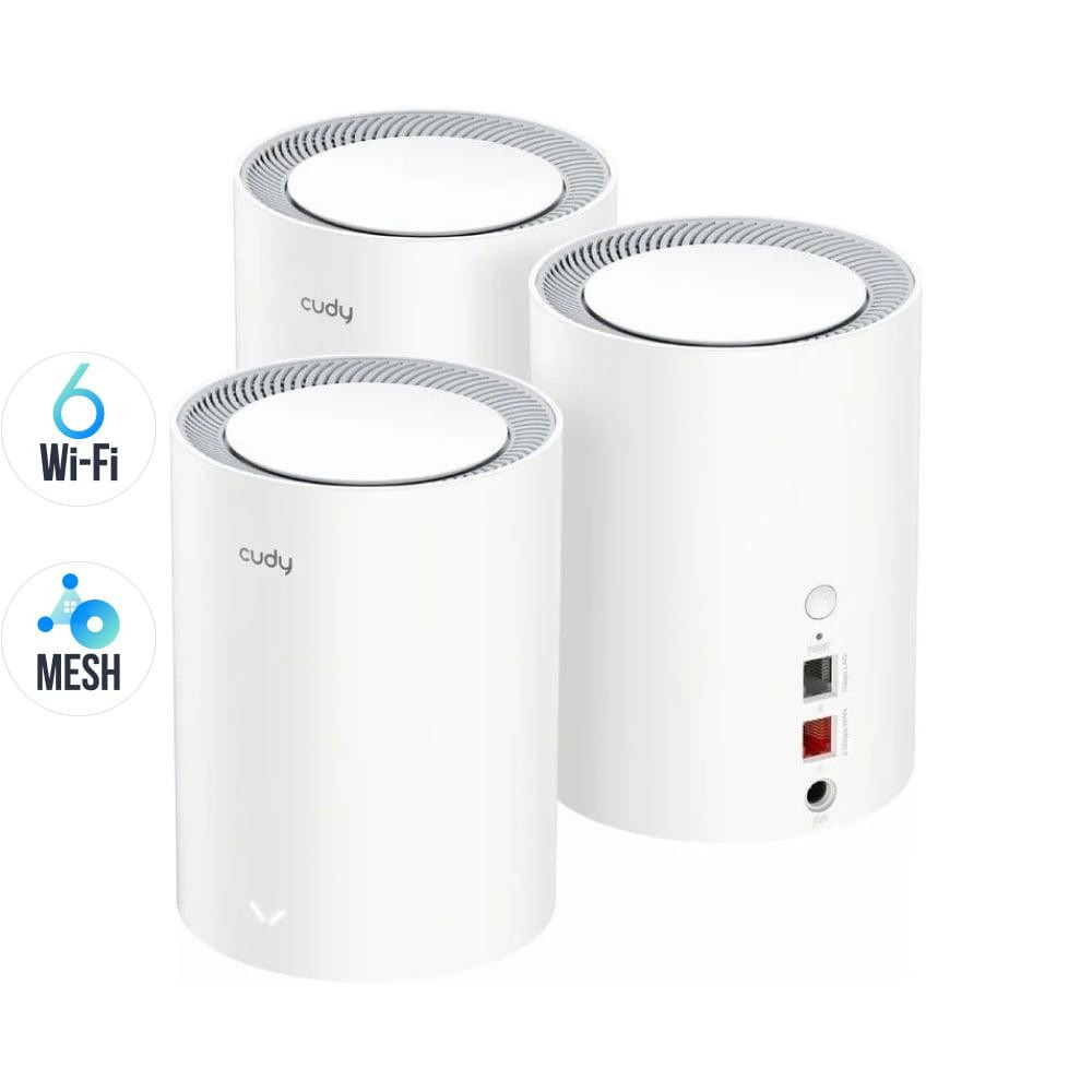 Маршрутизатор WiFi Mesh-система WiFi 6 2.5G Cudy M3000 двухдиапазонный AX3000 (3-Pack) Белый Винница - изображение 2