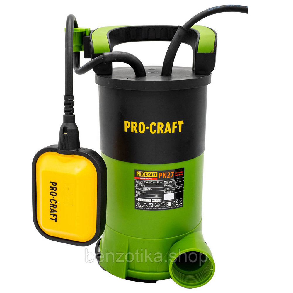 Дренажно-фекальний насос Procraft PN27 Киев - изображение 2