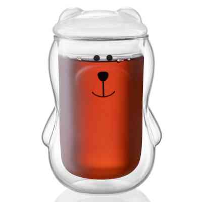 Набор стаканов Ardesto Animals з кришкою 300 мл 2 шт прозорий (AR2630BBR) Винница