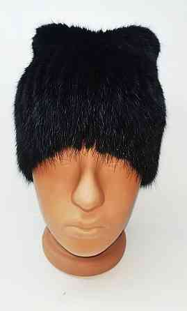 Норковая шапка женская кошка Николь Черный Харьков