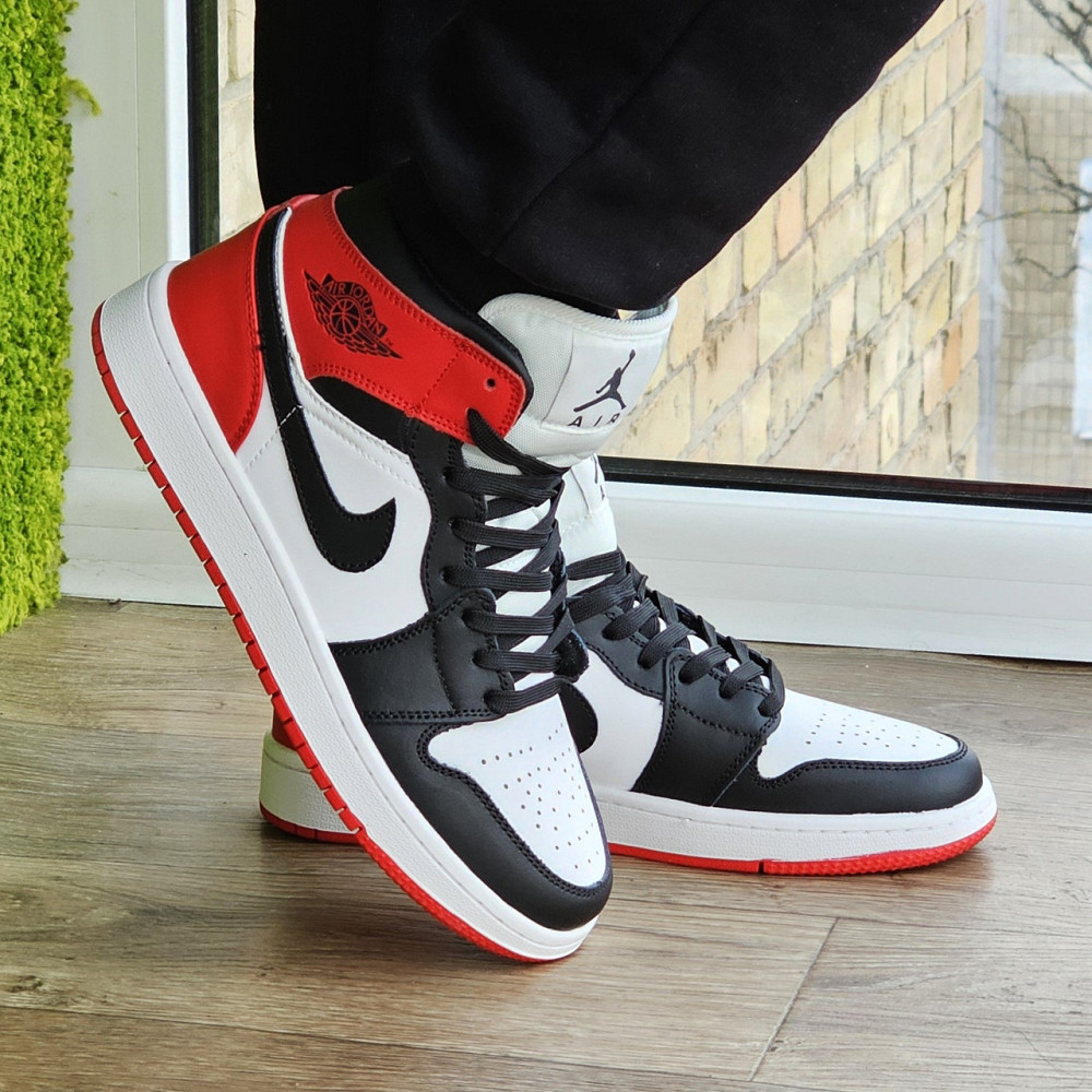 Высокие Термо Кроссовки Nike AIR Jordan Белые Красные Мужские Джордан Найк Еврозима (размеры: 41,42,43,44,45) Днепр - изображение 5