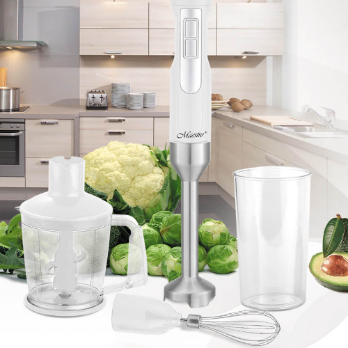 Блендер погружний 1000W 4 змінні ножі MR-568 Maestro Житомир - изображение 4