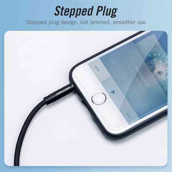 Перехідник аудіо Jack 3.5mm TRRS M -> 2X 3.5mm F (мікрофон + навушники) чорний Vention Вінниця