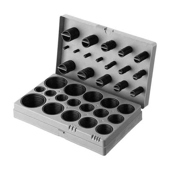 Набір ущільнювальних кілець INTERTOOL AT-5407 407 од. - гумові кільця всіх розмірів Івано-Франківськ