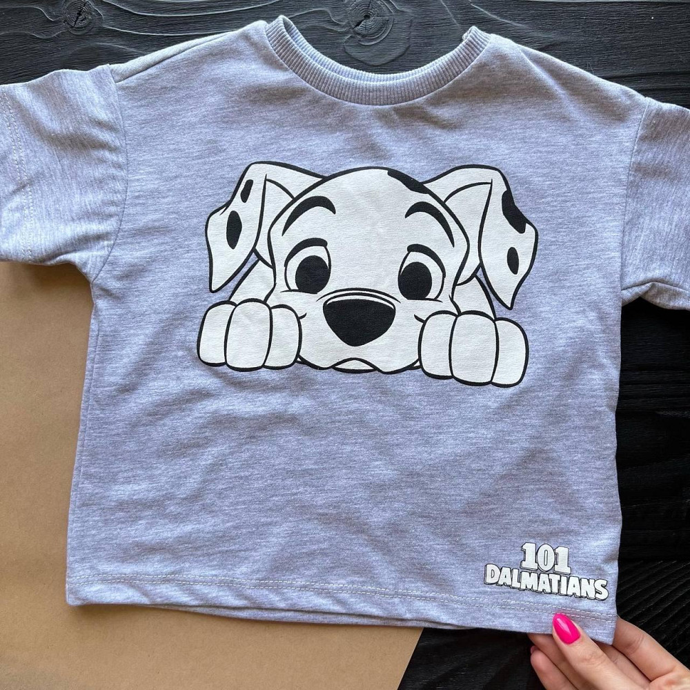 Дитячий Костюм Футболка та Шорти 101 Далматинець Disney LC Waikiki Сірий 9-12міс (74-80см) пакунок малюка Киев - изображение 3