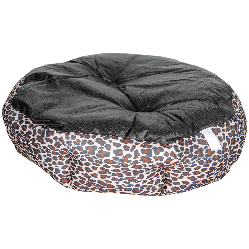 Лежак для котов собак круглый SY-2022-1208-97 Leopard M (50*18 см) Київ - фото 3