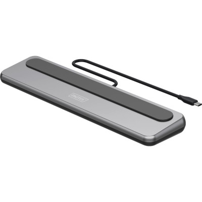 Порт-реплікатор Digitus USB-C > 2xHDMI/1xDP/3xUSB-A/USB-C/RJ54/PD/Audio (DA-70919) Вінниця - фото 1