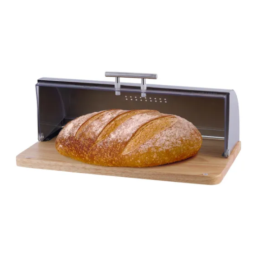 Хлібниця 38*27,5*13,5см нержавіюча сталь/бамбук/пластик 1103 KAMILLE Житомир - фото 3