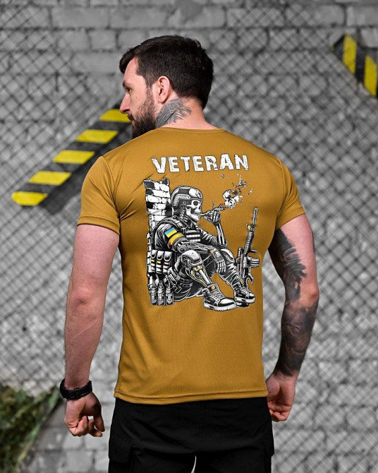 Тактическая потоотводящая футболка  кайот  ДЛ7242 Одесса - изображение 1