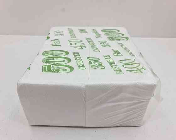 Серветка паперова 400лист Фуршет біла (ЗЕЛЕНА) (1 пачка) Харків