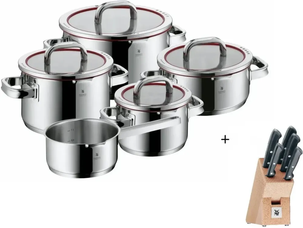 Wmf Набір каструль Function4 9 Elementów + Zestaw 5 Noży Classic Line W Bloku 48792 Київ - фото 1