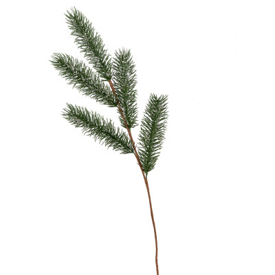 Декоративна гілка YES! Fun хвойна з крижаними кристалами, 67 см (973964) Вінниця - фото 1