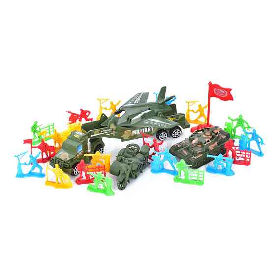 Игровой набор Солдатики Bambi 8899-49-50 с транспортом Вид 1 Винница