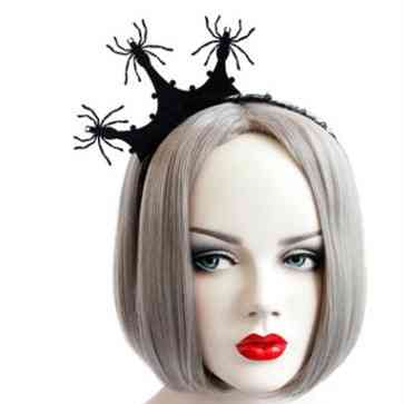 Обруч на Хэллоуин Пауки на короне one size черный Киев