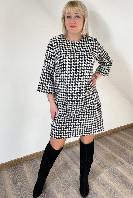 Платье с принтом в гусиную лапку Rosemary Киев - изображение 9