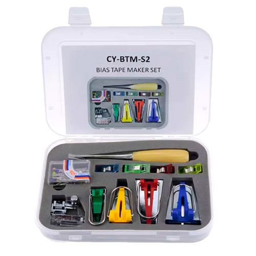 Набор для пэчворка, изготовления косой ленты бейки, CY-BTM-S2, 11шт в кейсе Винница - изображение 1