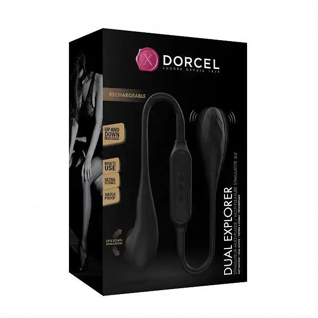 Вібратор на гнучкому зчепленні зі стимуляцією пальчиком Dorcel DUAL EXPLORER Львов - изображение 10