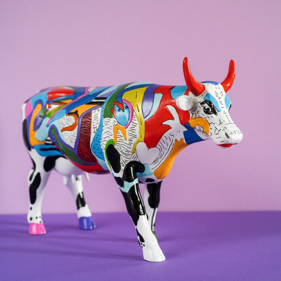 Статуетка корова Ziv's Udderly Cool Cow колекційна (Size L) полірезин Вінниця - фото 3