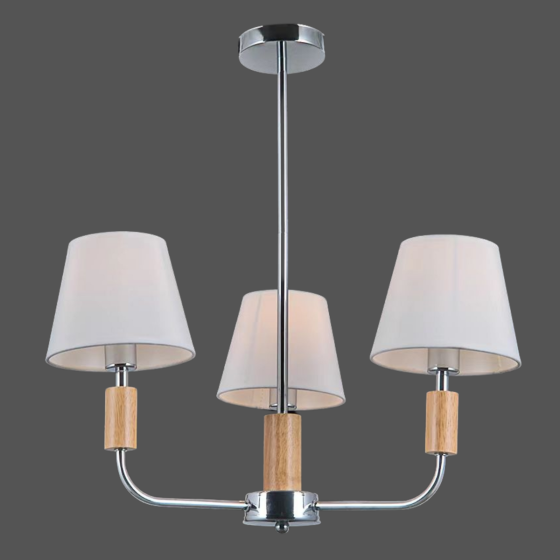 VALESO Люстра класична для вітальні VALESO V16-3 CH хромова Коломыя