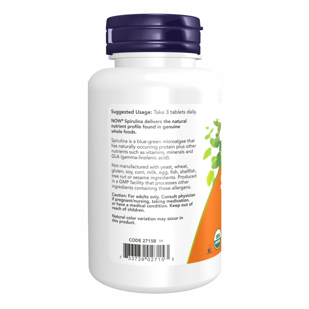 Cпирулина Now Foods Spirulina 1000 mg 120 таб Киев - изображение 6