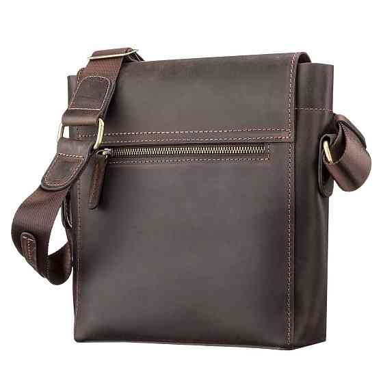 Сумка мужская SHVIGEL 11095 кожаная Коричневая Киев