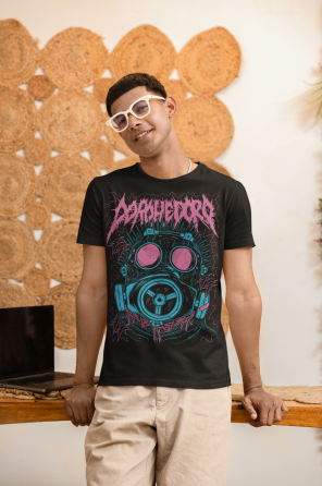 Футболка для хлопчика з аніме принтом Дорохедоро Велкоме То Кхаос оверсайз (зріст від 165 до 180) Чорний AnimeJ0633m Дніпро