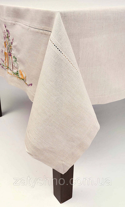 Скатертина з вишивкою з лавандою Київ - фото 3