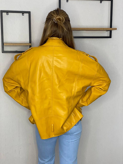 Женская куртка оверсайз Желтый L Харьков - изображение 5