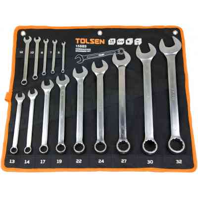 Ключ Tolsen комбінованих у чохлі 14 шт (15889) Вінниця