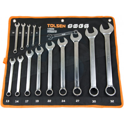 Ключ Tolsen комбінованих у чохлі 14 шт (15889) Вінниця - фото 1