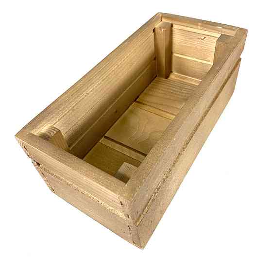 Ящик садовый декоративный для цветов или для хранения вещей из натурального дерева 30х14,5х11,5 см Каменец-Подольский