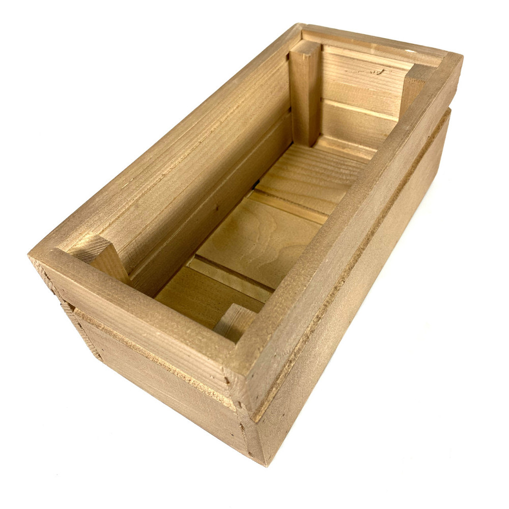 Ящик садовий декоративний для квітів або для зберігання речей з натурального дерева 30х14,5х11,5 см Кам'янець-Подільський - фото 4