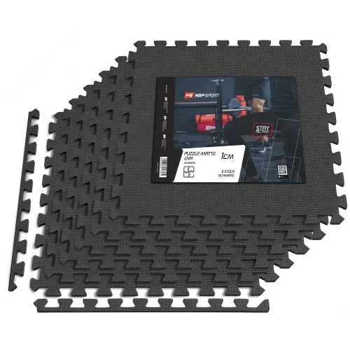 Мат-пазл товщиною 1 см - 6 частин Hop-Sport A010 чорний Київ - фото 2