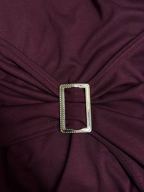 Женское элегантное романтичное макси платье гольф с плечиками и разрезом по ножке Марсал, 46/48 Одесса - изображение 3