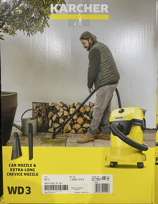 Пилосос Karcher WD 3 V-17/4/35+Nozzles 1.628-124.0 нові з Польщі. Харків - фото 6