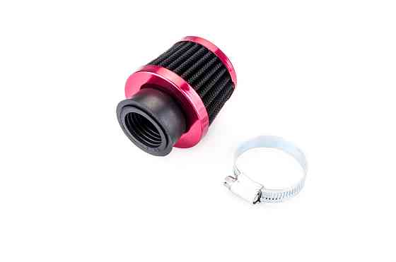 Фільтр повітряний (нульовик) Ø28mm (червоний) KM (mod:KY-A-072) Київ