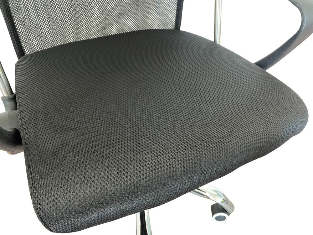 Офисное кресло руководителя Tehforward Ultra хром Tilt Черный Киев - изображение 4