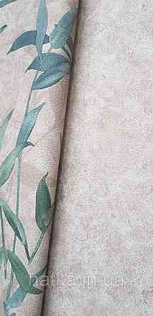 Шпалери вінілові на флізеліні Sintra Adria метрові під штукатурку матові коричневі Київ