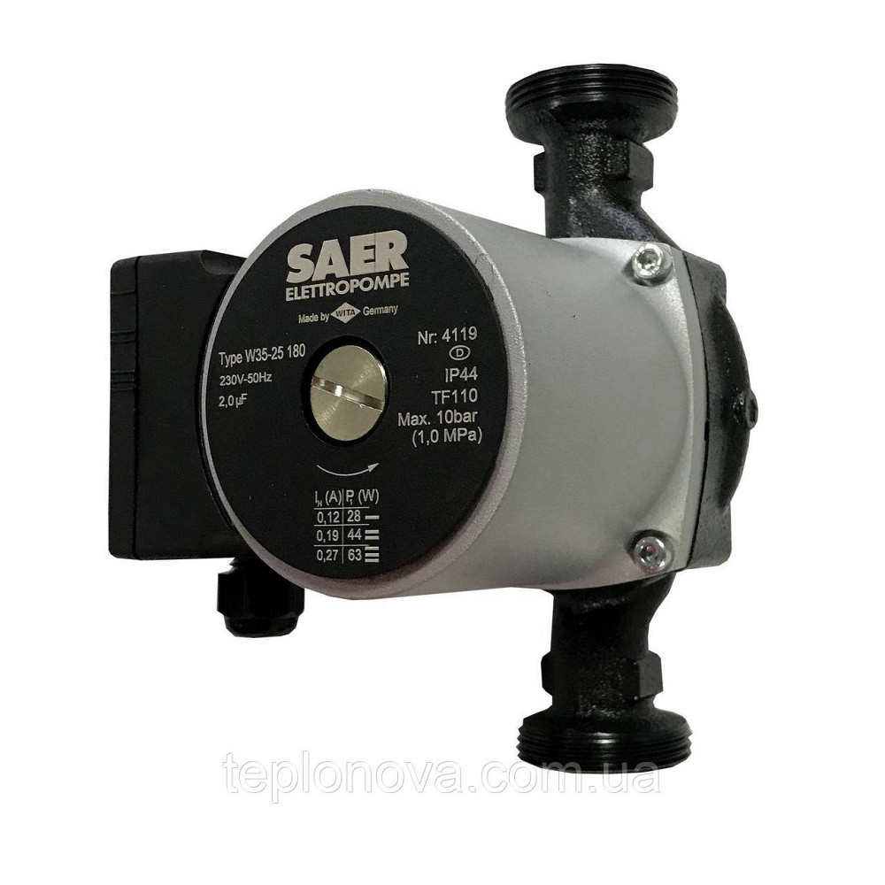 Насос циркуляционный SAER W35-25 180мм + гайки Черновцы - изображение 1