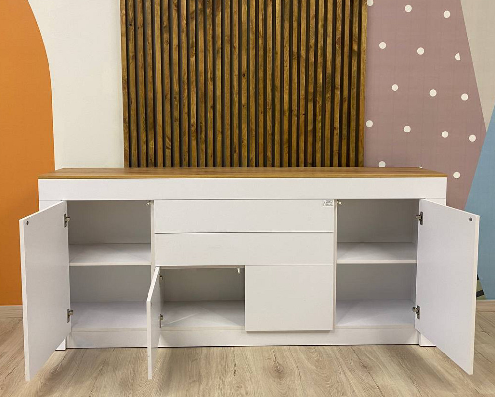 Великий комод LION Ларрі-2 Нiмфея альба/Дуб Аппалачи (LION-041006) Львів - фото 6