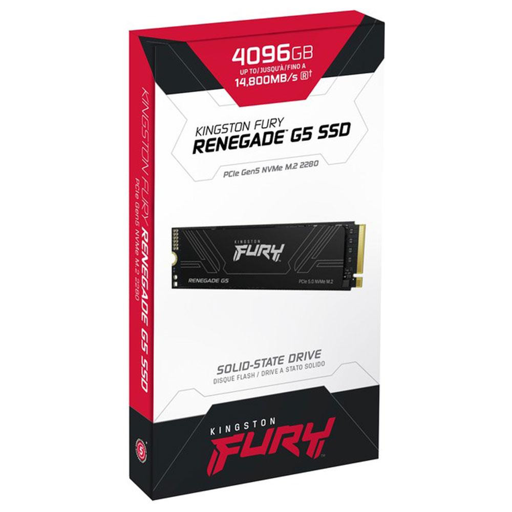 Накопичувач SSD M.2 Kingston FURY Renegade G5 4TB 2280 NVMe PCIe Gen 5.0 x4 3D TLC Киев - изображение 2