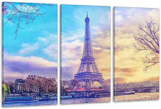 Модульна картина Ейфелева вежа Аrt-196_3А Київ