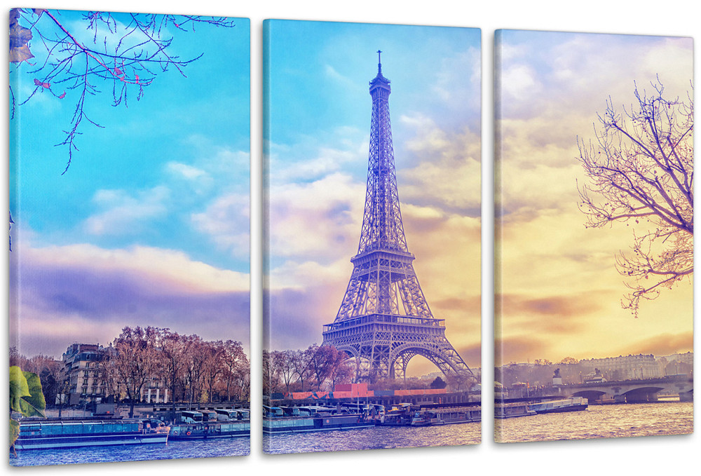 Модульна картина Ейфелева вежа Аrt-196_3А Київ - фото 1