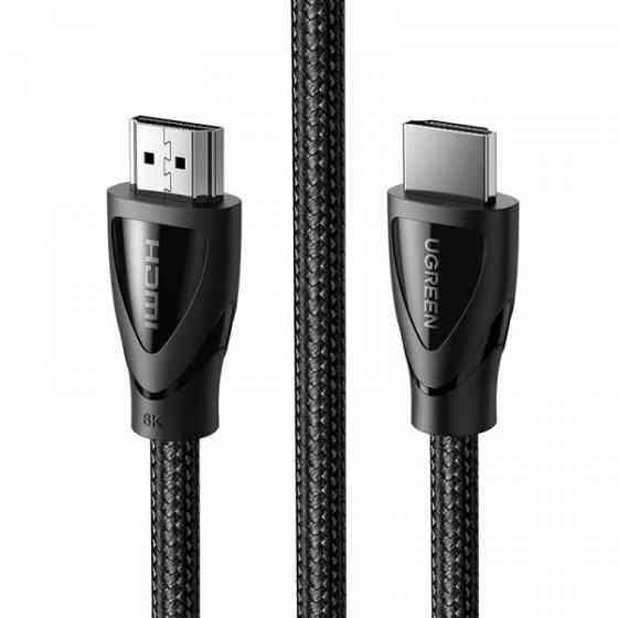 Кабель HDMI M - M, 1.0 м, V2.1 With Braid 8K@60Hz/4K@120Hz, HD140 UGREEN Чорний (80401) Київ