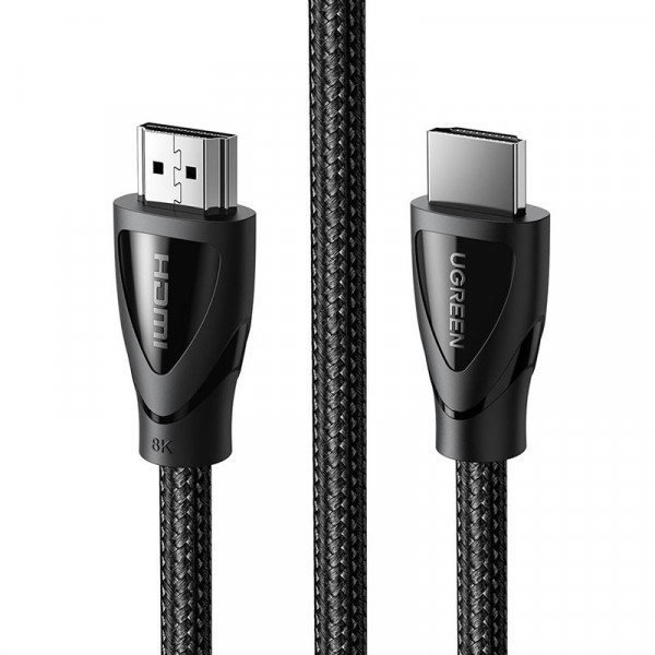 Кабель HDMI M - M, 1.0 м, V2.1 With Braid 8K@60Hz/4K@120Hz, HD140 UGREEN Чорний (80401) Київ - фото 2