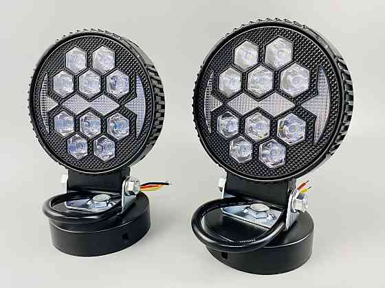 Фара LED кругла 14led chip 9-80V алюмінієвий корпус, кріплення, повітряний клапан Мукачево