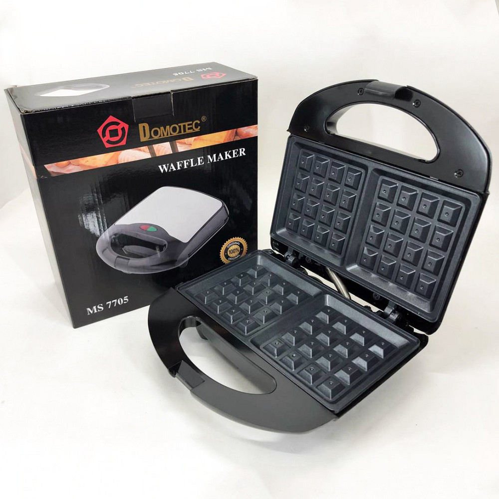 Мини вафельница Domotec MS-7705, Электронная вафельница с антипригарным покрытием WE-11 Львов - изображение 19