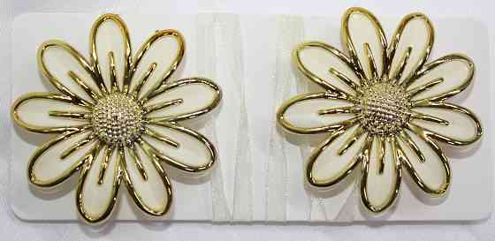 Магніти для штор і гардин (159м) Грейс набір 2 шт Молочний з золотистим (81-070) Київ